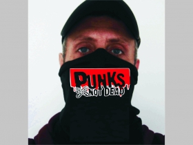 Punks not Dead  univerzálna elastická multifunkčná šatka vhodná na prekritie úst a nosa aj na turistiku pre chladenie krku v horúcom počasí (použiteľná ako rúško )